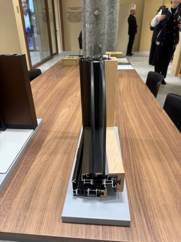 sistemas de ventanas modernos sección perfil doble acristalamiento eficiencia energética