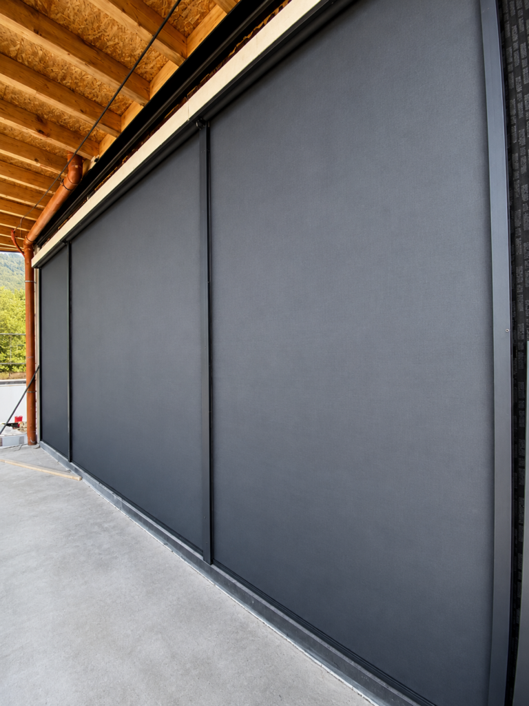 sistema de protección solar exterior para grandes ventanales